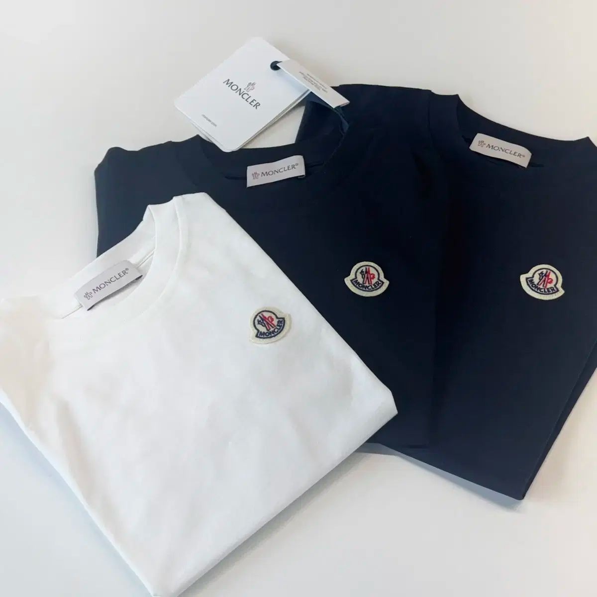 25SS MONCLER モンクレール キッズ ロゴ パッチ 半袖 Tシャツ 3pack 8 3| 10 税金