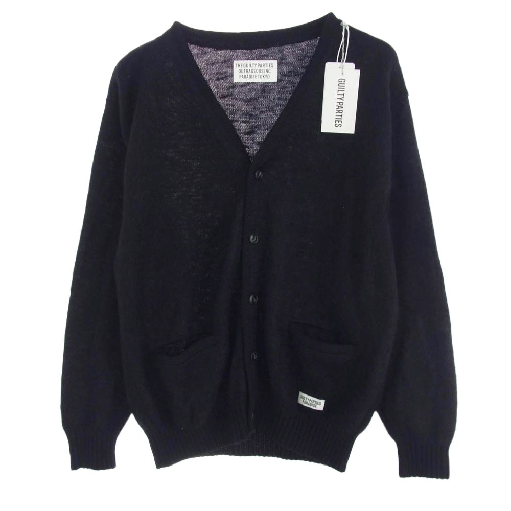WACKO MARIA ワコマリア 23SS 23SS-WMK-KN06 MOHAIR CARDIGAN モヘア混 カーディガン ブラック系 L
