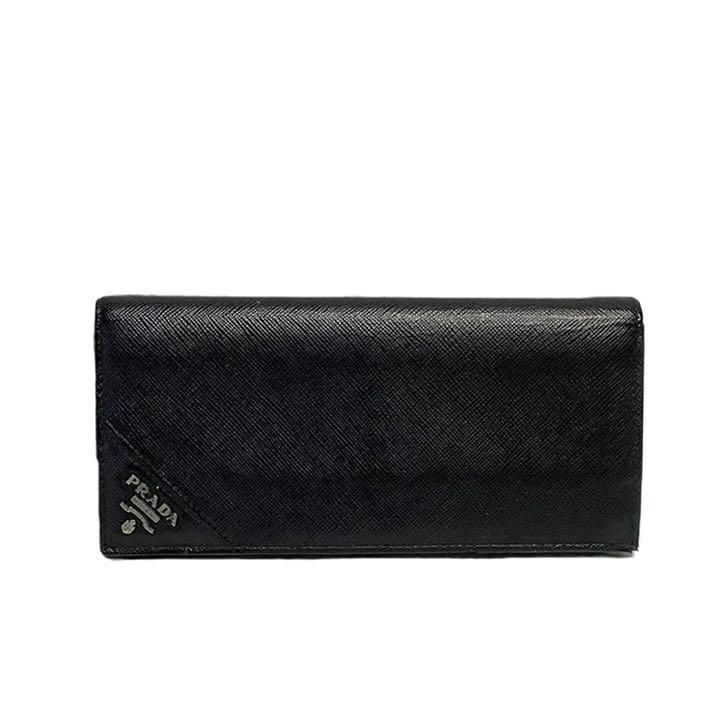 PRADA プラダ 二つ折り長財布 2MV836 QME F0002 黒 - www.csharp