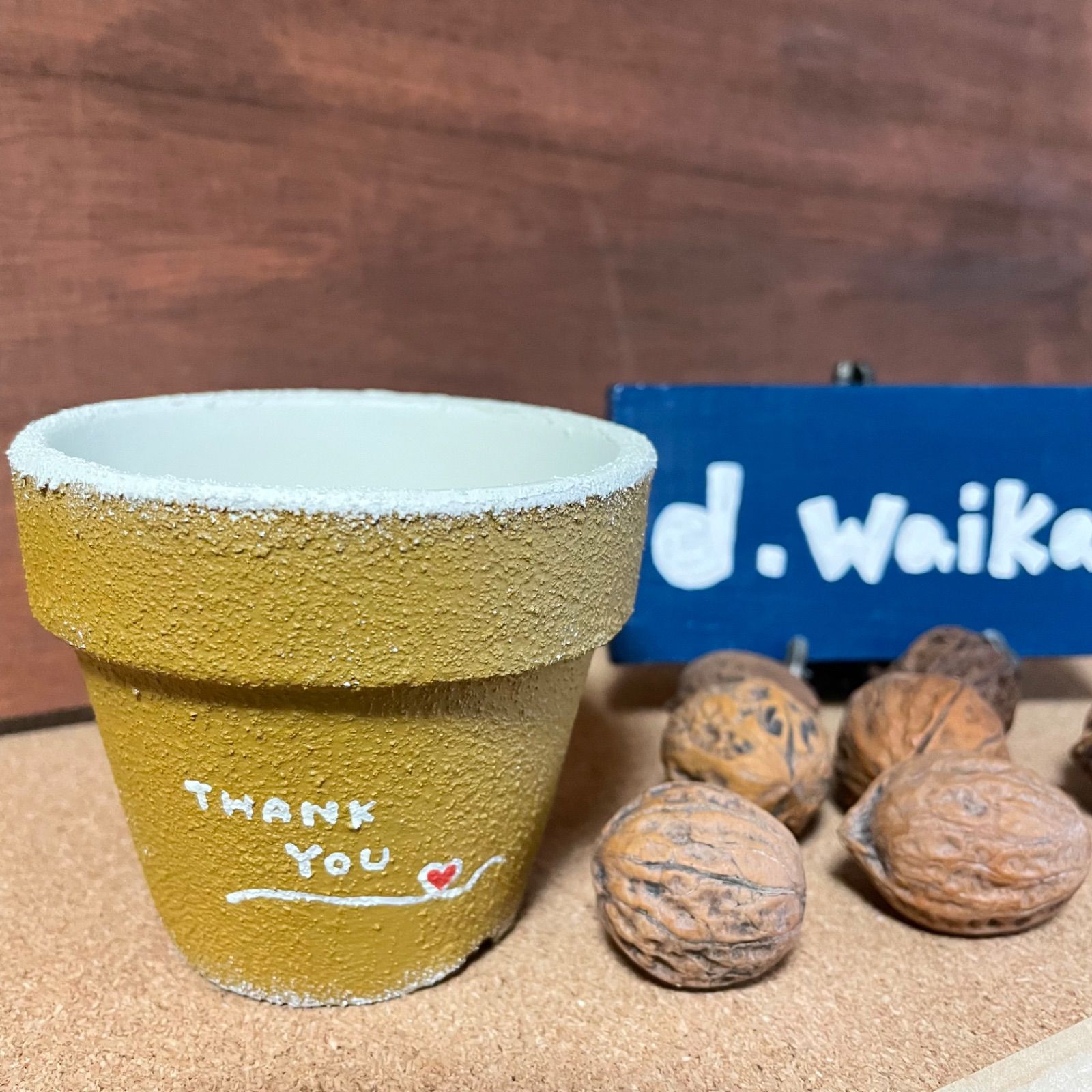 リメイク鉢 3号 waikaのリメ鉢 リメ鉢 （お家デザイン（3号