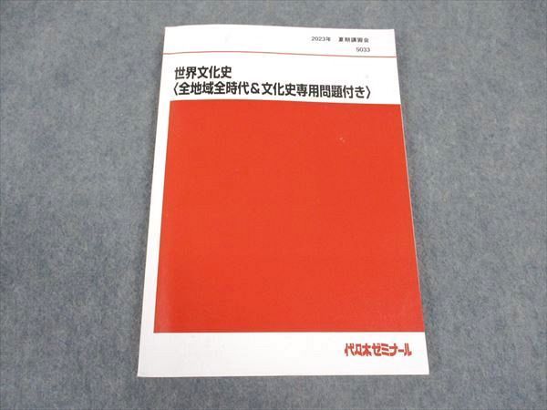 代ゼミ 世界文化史 全地域全時代＆文化史専用問題付き 状態良い 2023 夏期講習会 佐藤幸夫 012m0D 代ゼミ 代々木ゼミナール 世界文化史(全地域全時代&文化史専用