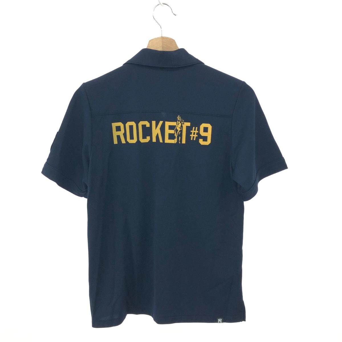 良好 HYSTERIC GLAMOUR ヒステリックグラマー ヒスガール オープンカラー 半袖シャツ サイズ:F  ネイビー  レディース 　240001150452 良好 HYSTERIC GLAMOUR ヒステリックグラマー ヒスガール オープン