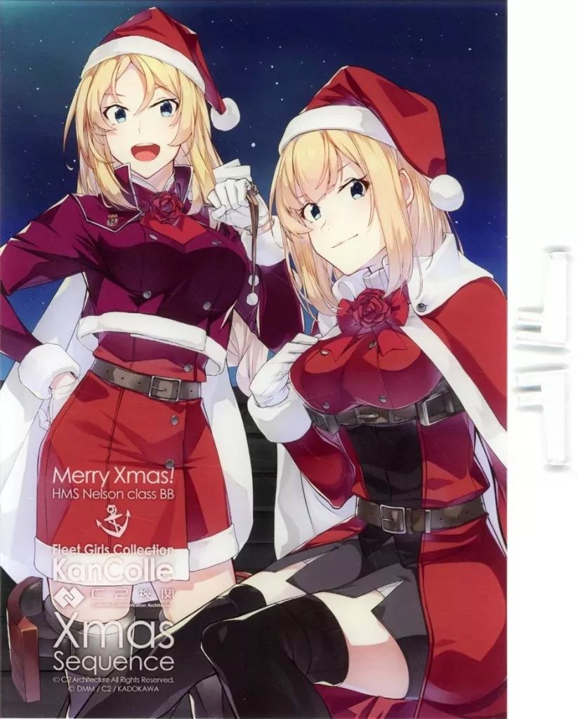 艦これ　アクリルボード　ネルソン　クラス　xmas 中古】アクリルスタンド・アクリルパネル Rodney(ロドニー)＆Nelson