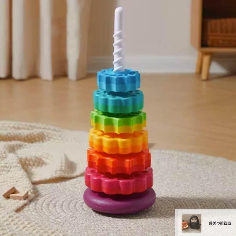 専用品　タワー 知育玩具 カラフル 赤ちゃん おもちゃ 楽天市場】タワー スピンアゲイン スピンタワー 女の子 知育