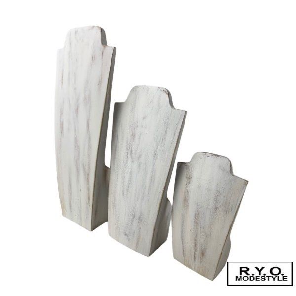 木製ネックレス台L　手彫 木製ネックレス台L 手彫