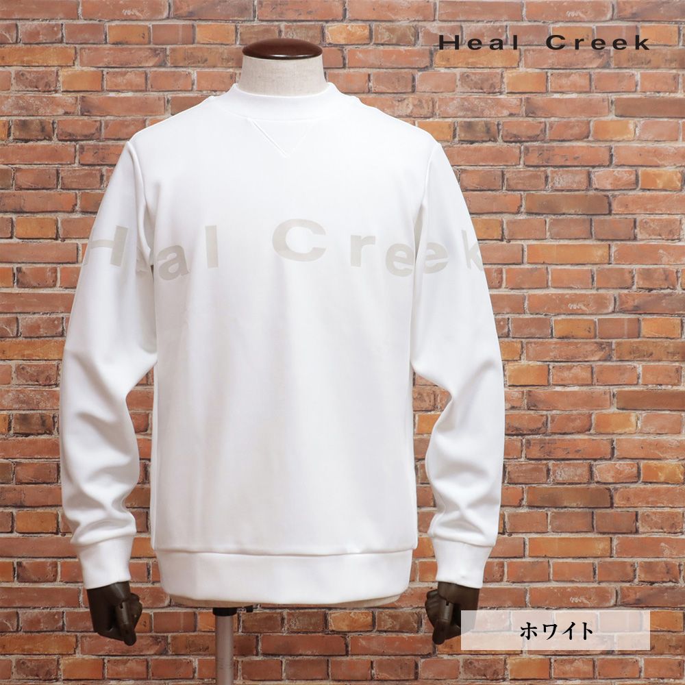 Heal Creek/48(M)サイズ/ロゴ ストア プリント クルーネック