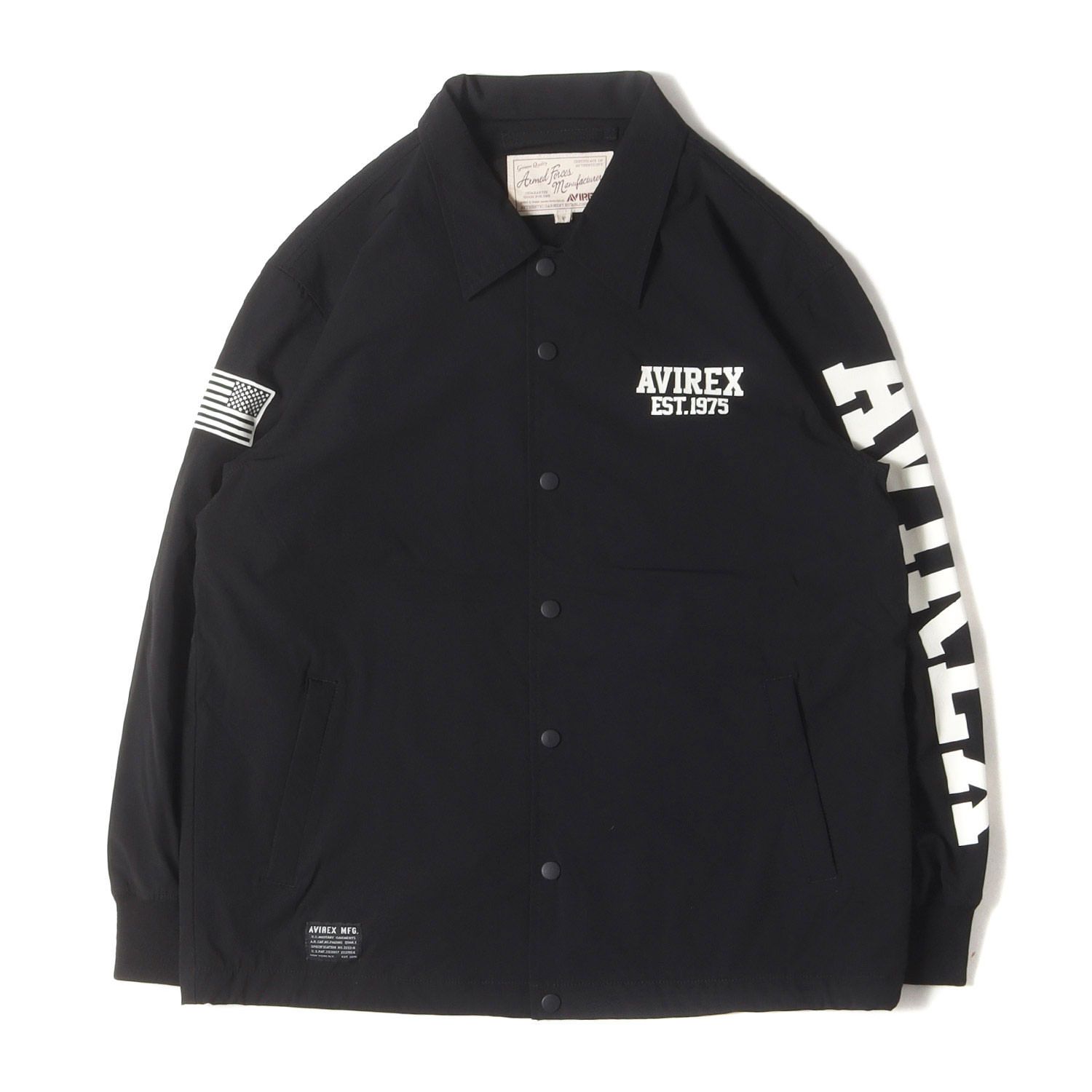 美品】AVIREX アヴィレックス ジャケット ブラック 黒 サイズ