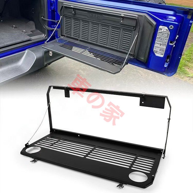 テールゲートテーブル リアドア 折畳み式 カーゴ ストレージ シェルフ ジープ ラングラー JL 2018年-UP 多用途 JL-TABLE
