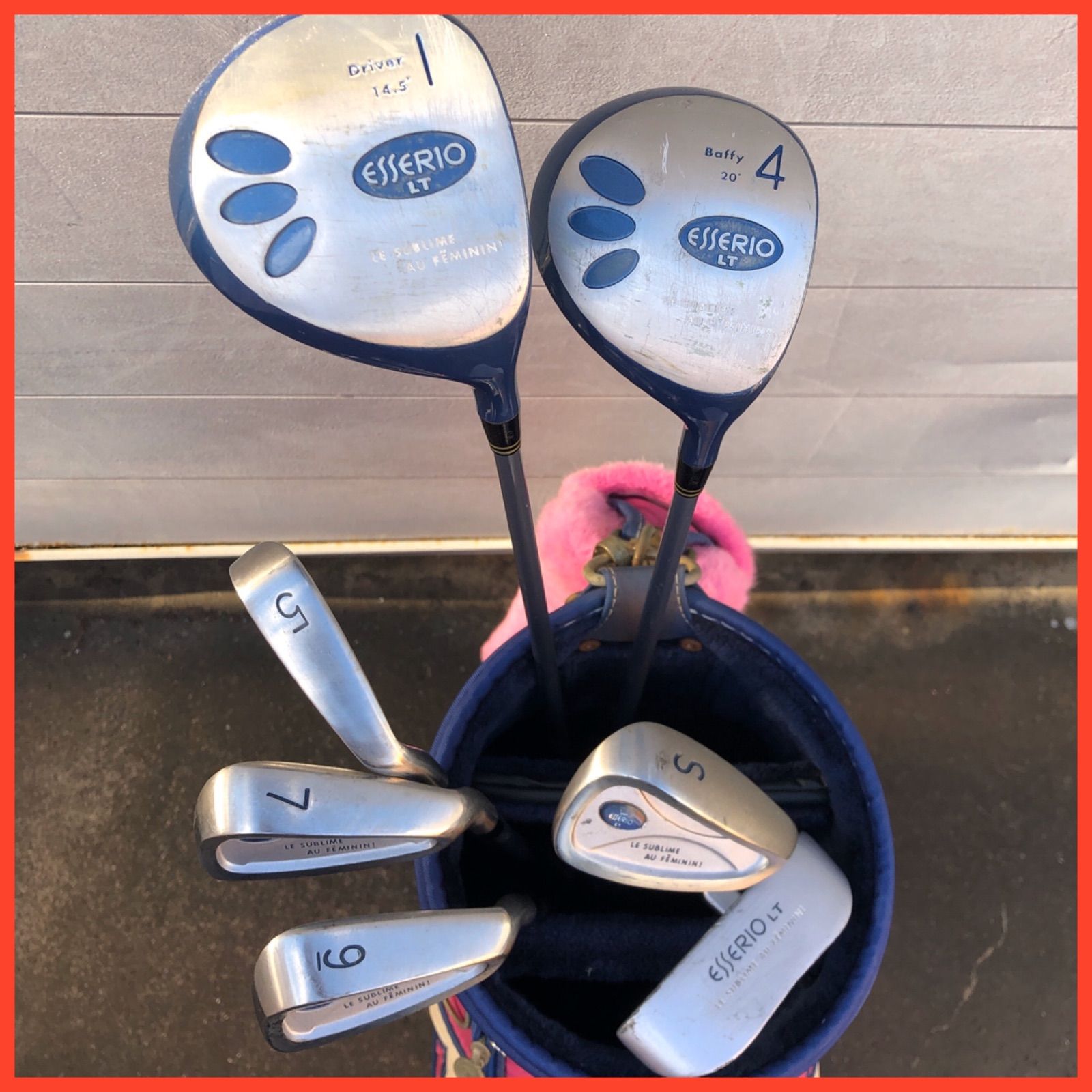 【レディース】ESSERIO ゴルフセット　テーラーメイド　初心者向け 21 スポーツ 【レディース】ESSERIO ゴルフセット テーラーメイド