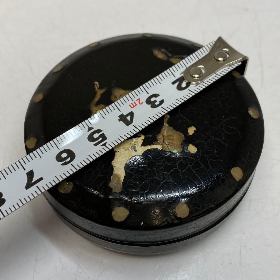 茶3 時代 青貝梅 香合 直径6.8cm 東H6-0419 WWW_IBETON_RU