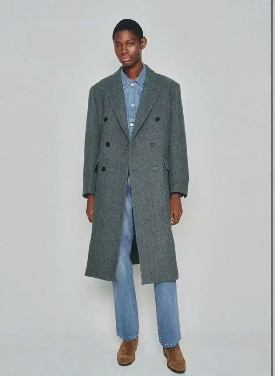 Tonywack ヘリンボウ ダブル コート Lサイズ