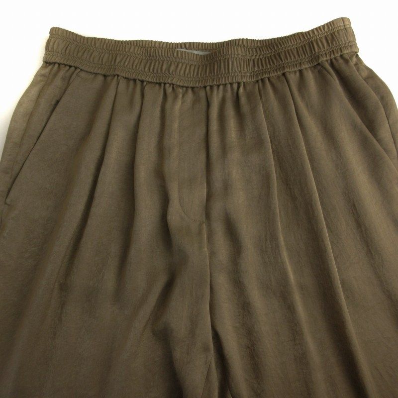セオリー Theory WASHABLE SATIN THELMA イージーパンツ フルレングス 