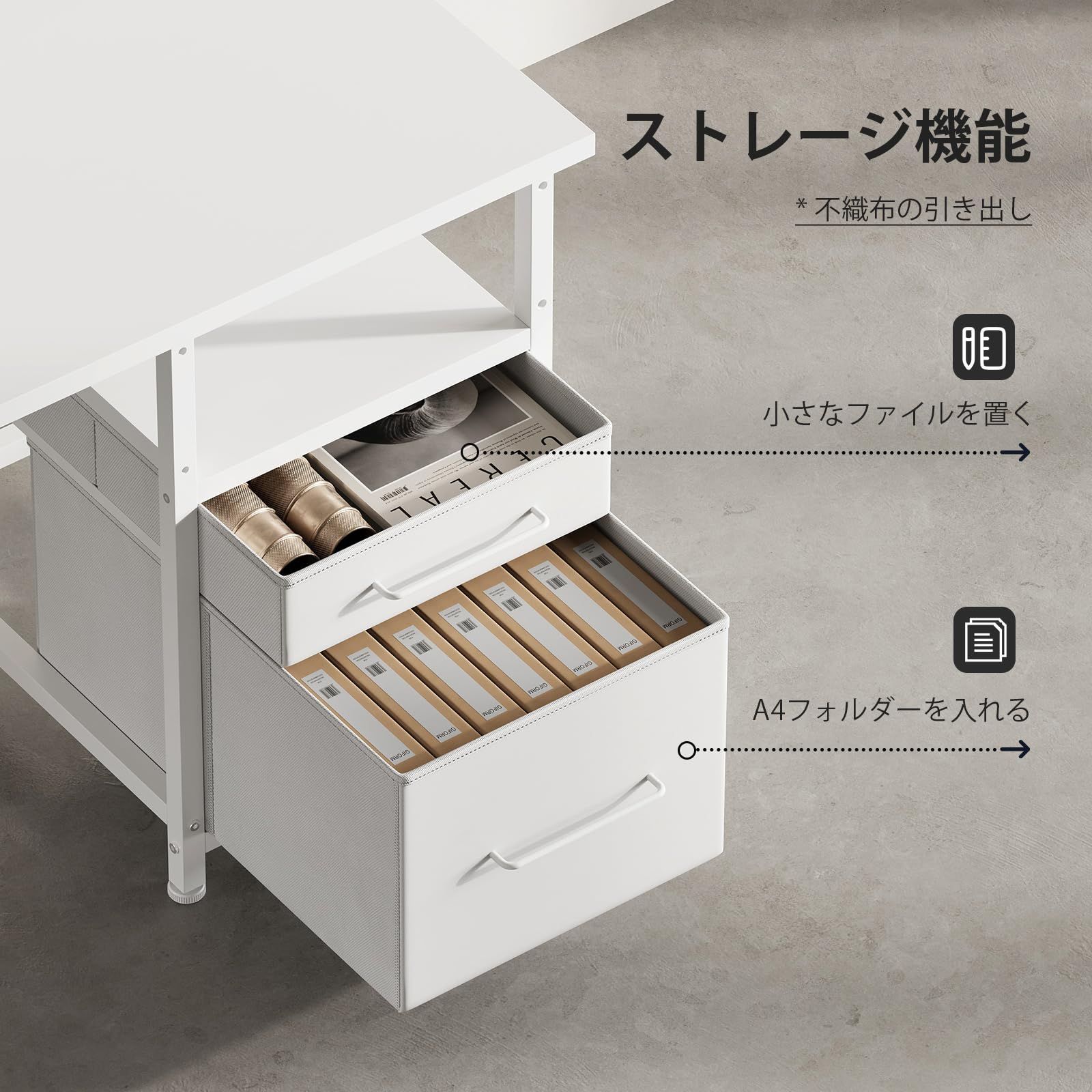 数量 幅155 110cm パソコンデスク コーナーデスク ゲーミングデスク デスクトップラック調節 LEDライト付き L字型 l字デスク 白い Maihail MARWIL-DEMENAGEMENTS_CH