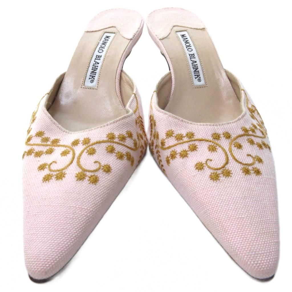 花柄刺繍 ピンク