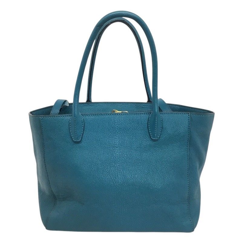 ミュウミュウ ハンドバッグ - ブルーグリーン レザー miumiu miumiu