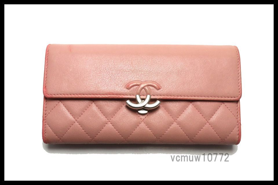 近年モデル希少美中古□CHANEL 25番台 マトラッセ SV金具 レザー