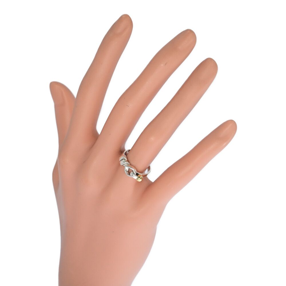 TIFFANY ＆ Co. ティファニー ノットリング・指輪/Sv925×K18/750コンビ