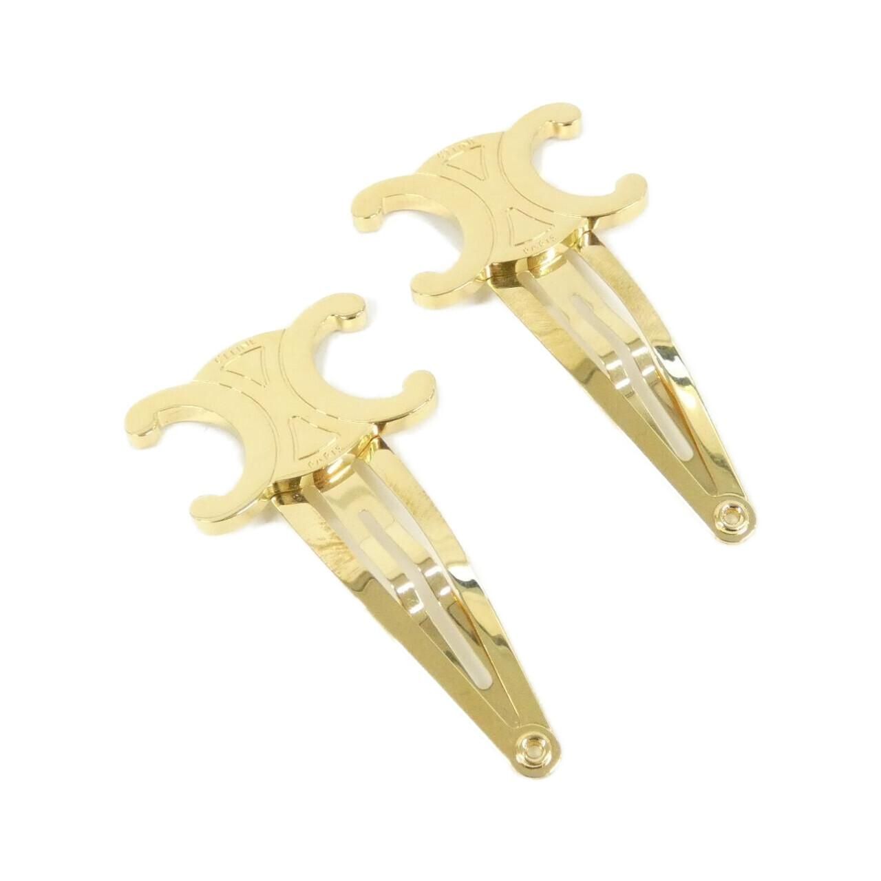 セリーヌ トリオンフ スナップ クリップ 46Z656BSL ヘアークリップ