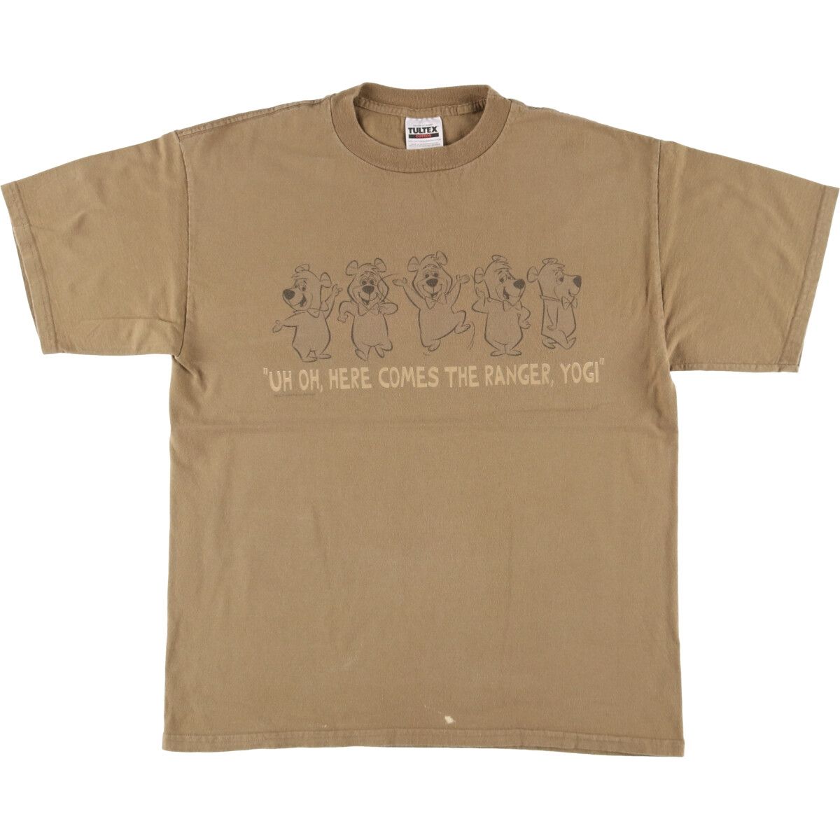 古着 90年代 タルテックス TULTEX The Yogi Bear Show クマゴロー キャラクタープリントTシャツ メンズL相当 ヴィンテージ|eaa551284