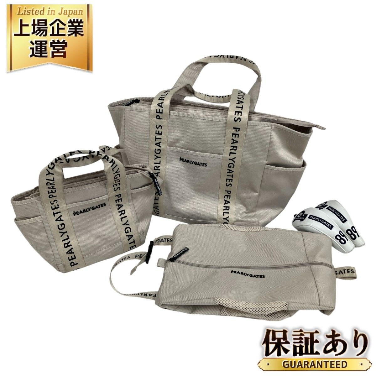 PEARLY GATES トートバッグ&シューズケース PEARLY GATES トートバッグ&シューズケース PEARLY GATES トートバッグ