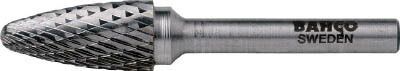 バーコ BAHCO BAHF1225F06 トンガリ形超硬ロータリーバーシングルカット