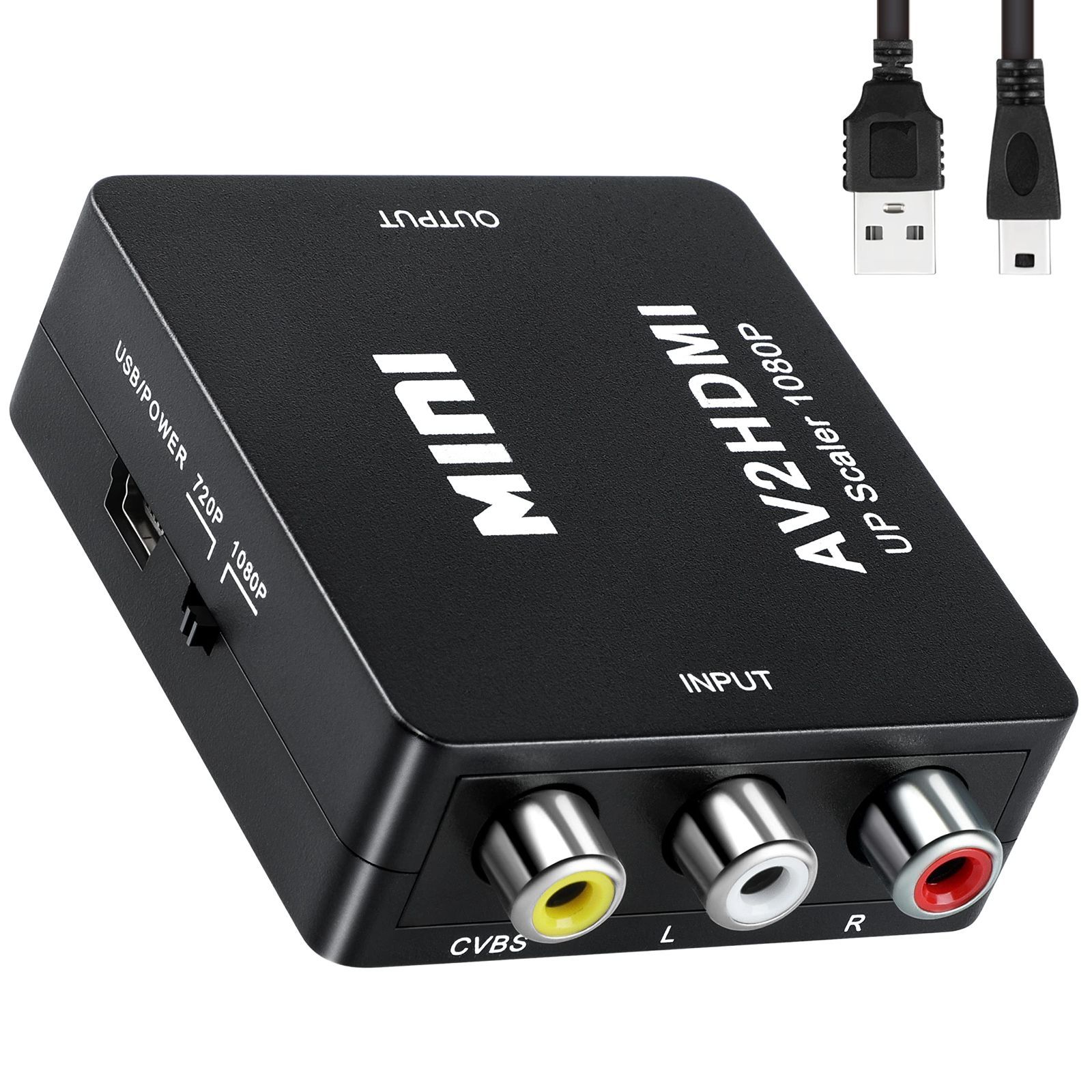 HDMI to RCA 変換コンバーター HDMI アナログ 変換アダプタ - 映像用