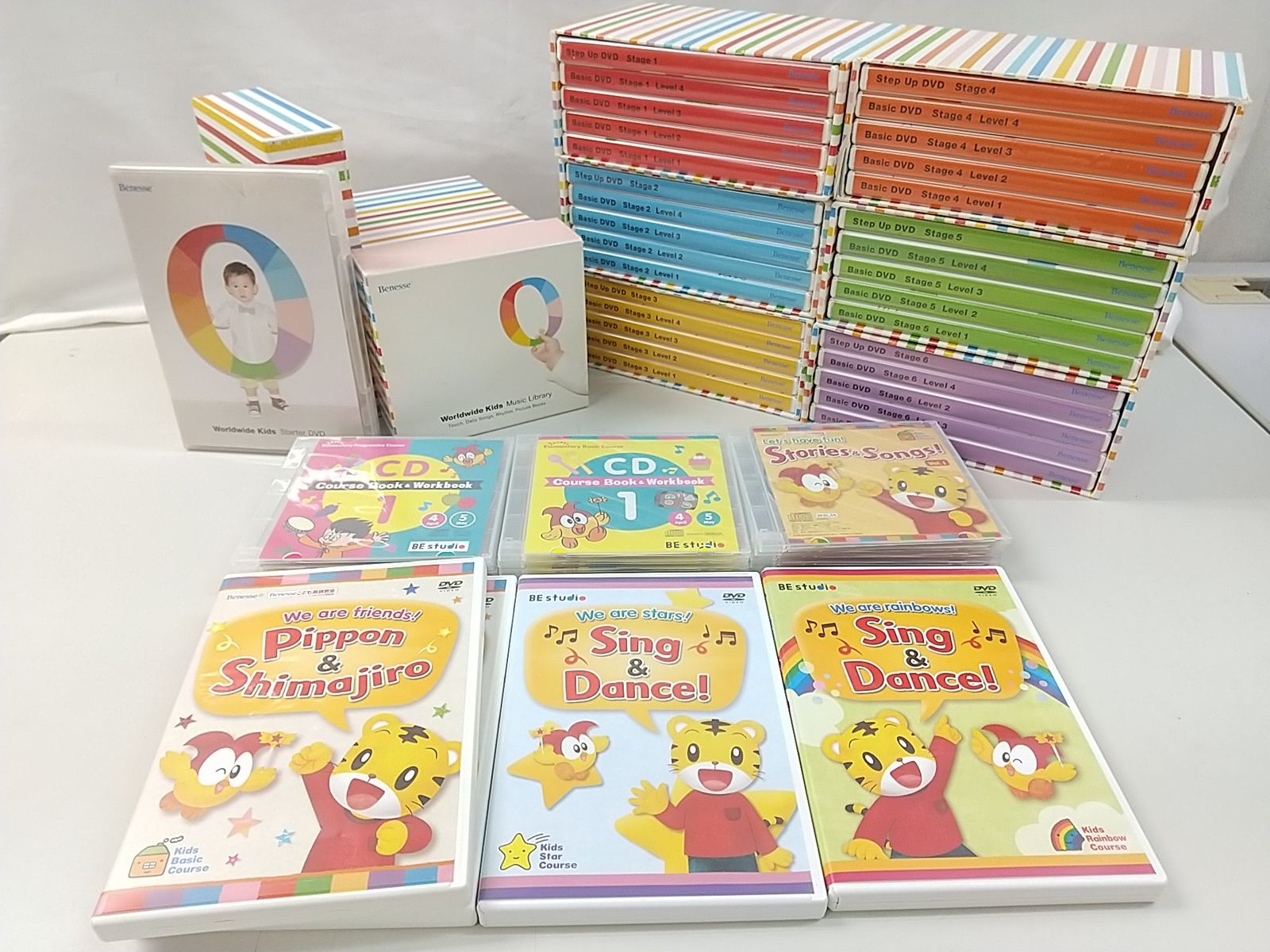 まとめ売り・バラ売り】Benesse こども英語教室 教材CD&DVDセット