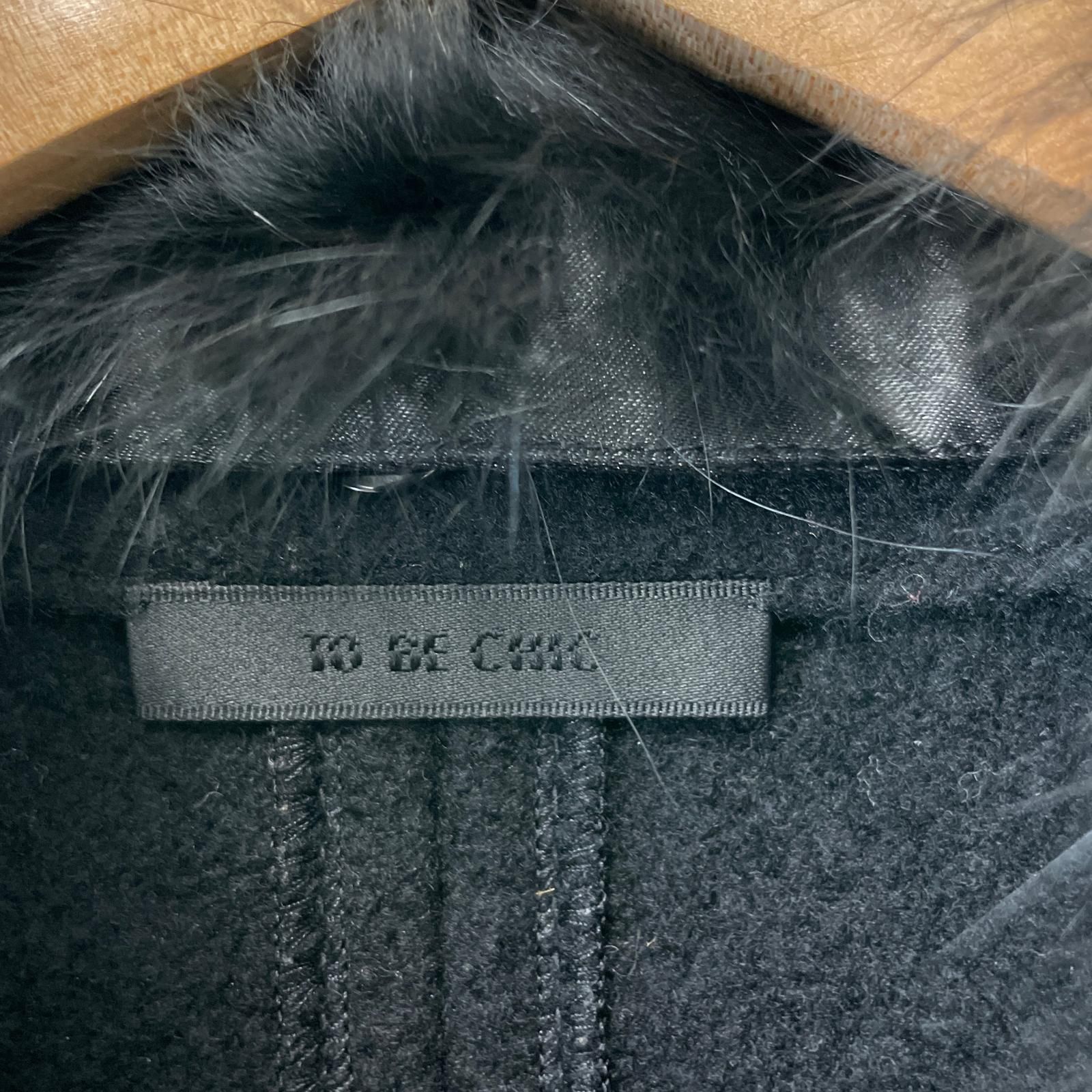 美品 TO BE CHIC トゥービーシック 無地 秋冬 AW ファー