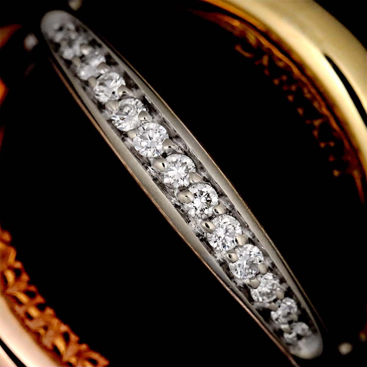 ダミアーニ DAMIANI ガイア 12.5号 リング ダイヤ K18 YG WG PG スリーゴールド スリーカラー 750 指輪 Diamond  Ring 90243904 - メルカリ