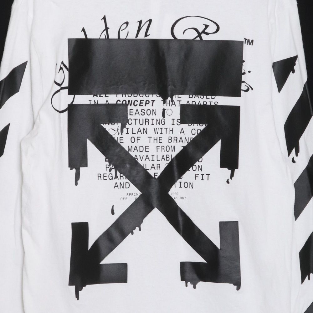 OFF-WHITE 20SS DRIPPING ARROWS L／S TEE - メルカリ