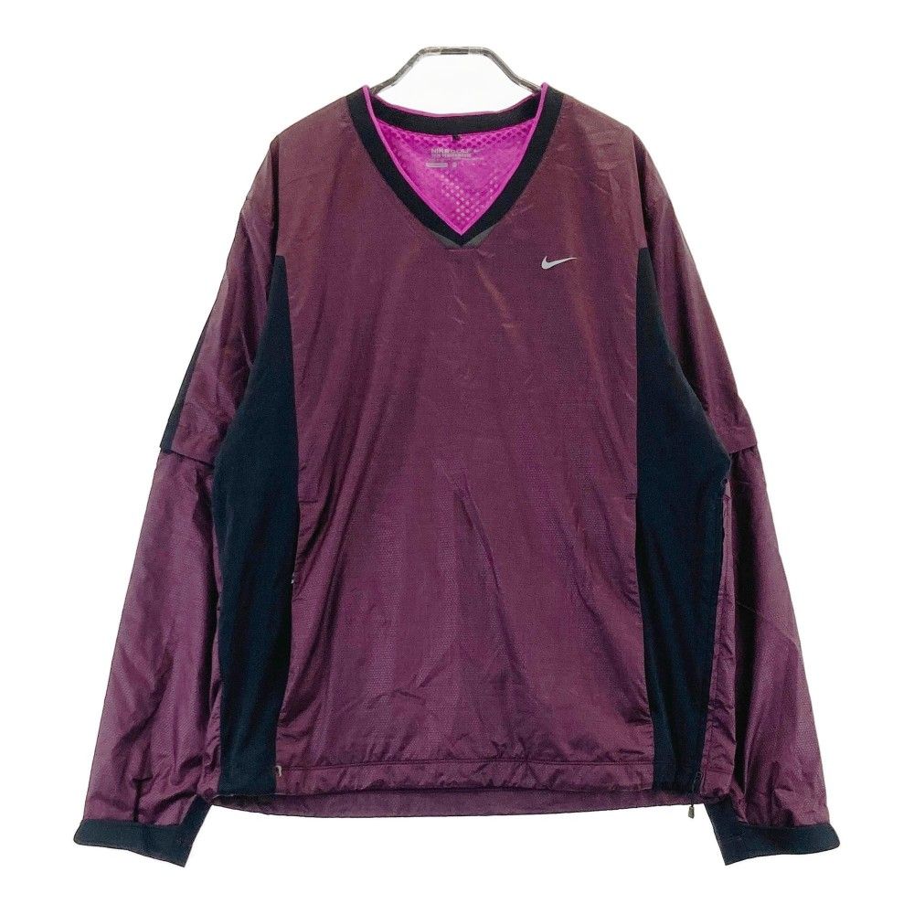 サイズ：XL NIKE GOLF ナイキゴルフ  2WAY ナイロンブルゾン  パープル系 [240101335578] ゴルフウェア メンズ ストスト
