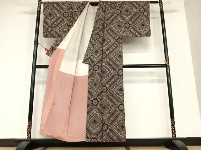 平和屋着物○本場大島紬 龍郷絣 花菱文 正絹 逸品 AAAU8395zg - メルカリ 