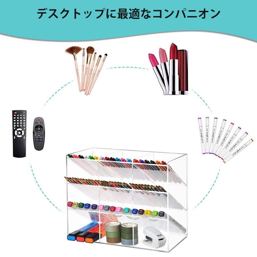 アクリル収納ペンホルダー 卓上ペンスタンド