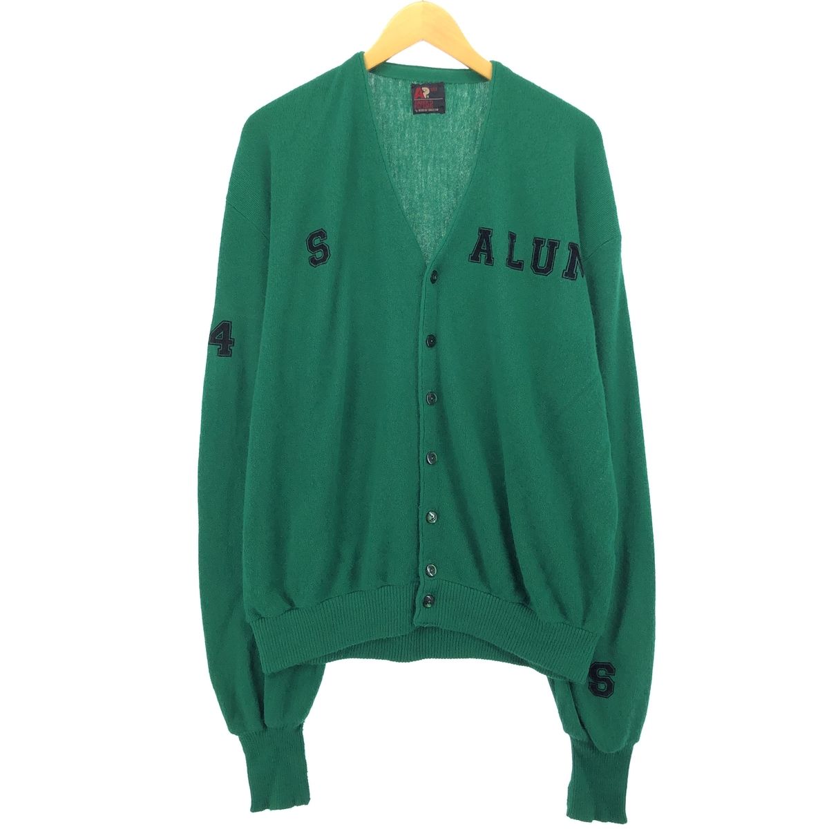 古着 70年代 ARNOLD PALMER アクリルニットカーディガン USA製 メンズ 