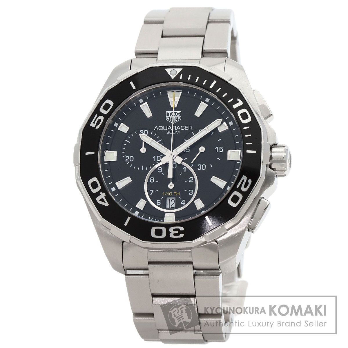 TAG HEUER タグホイヤー CAY111A アクアレーサー クロノグラフ 腕時計 SS SS メンズ
