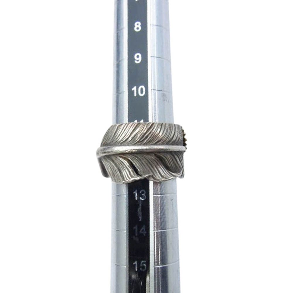 KEN KIKUCHI ケンキクチ K18イーグル付き フェザー リング 12.5号