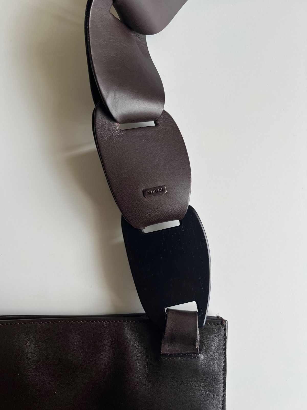 SS1997 GUCCI LEATHER SHOULDER BAG グッチ archive アーカイブ