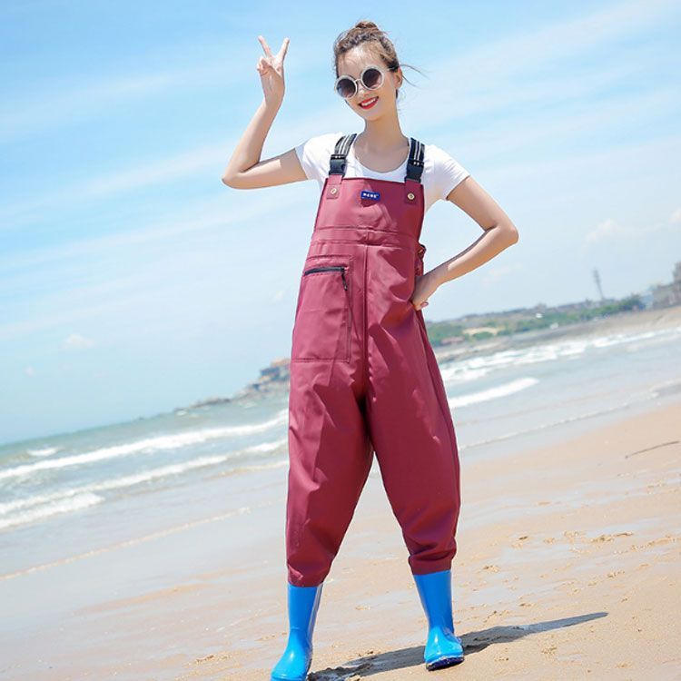 チェストハイ ウェーダー 釣り スーツ 防水透湿 胸ポケット フェルト