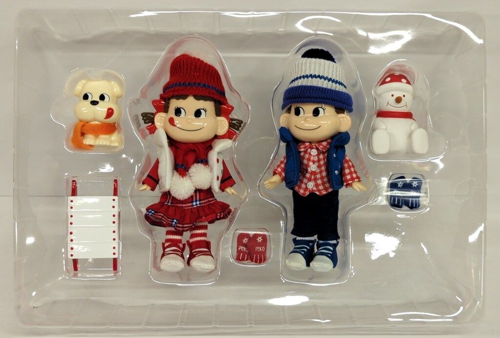 不二家 ペコちゃん ポコちゃん 雪遊び人形セット その他 おもちゃ