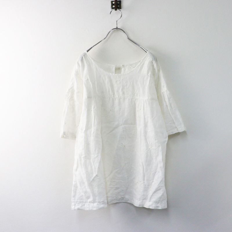 リゼッタ 半袖 ブラウス LISETTE リゼッタ 黒リネン 半袖プルオーバー