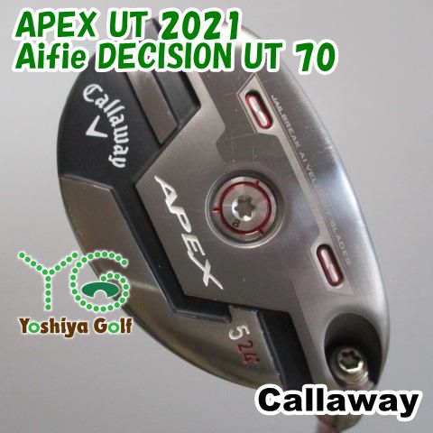 通販限定 ユーティリティ キャロウェイ APEX UT 2021/Aifie DECISION UT 70/SR/24[099055]