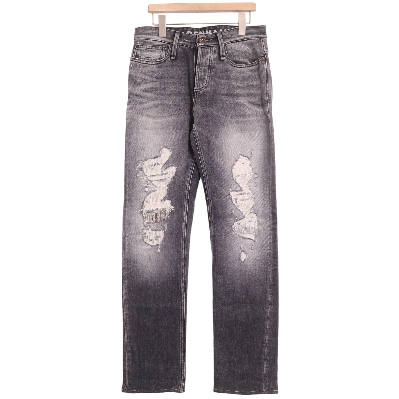 DENHAM / RAZOR SLIM FIT デンハム リペア加工 ボタンフライ デニム 