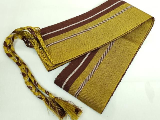 平和屋着物□極上 本場黄八丈 伊達締め 間道 逸品 DZAA6766kh5 - メルカリ