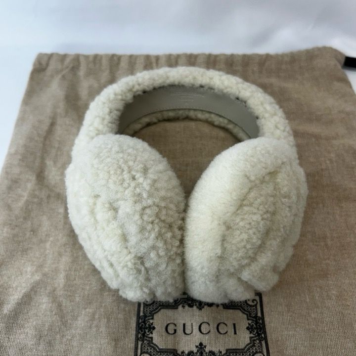 GUCCI（グッチ）イヤーマフ オフホワイト - メルカリ