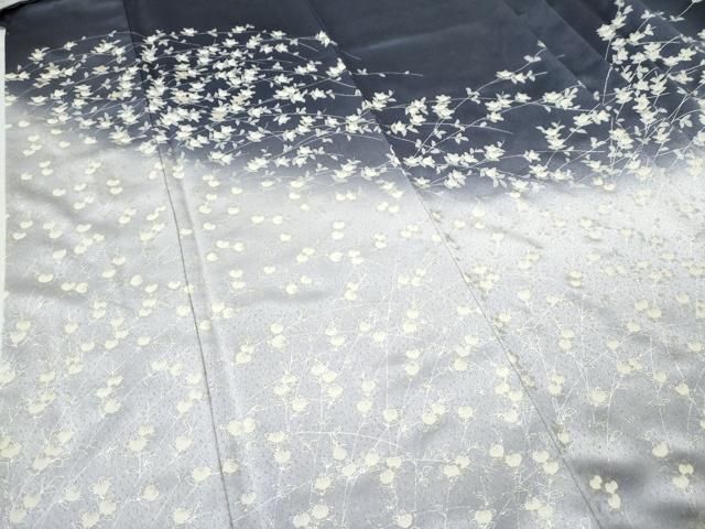 平和屋着物○訪問着 枝橘文 暈し染め 銀彩 正絹 逸品 CAAU1847yc