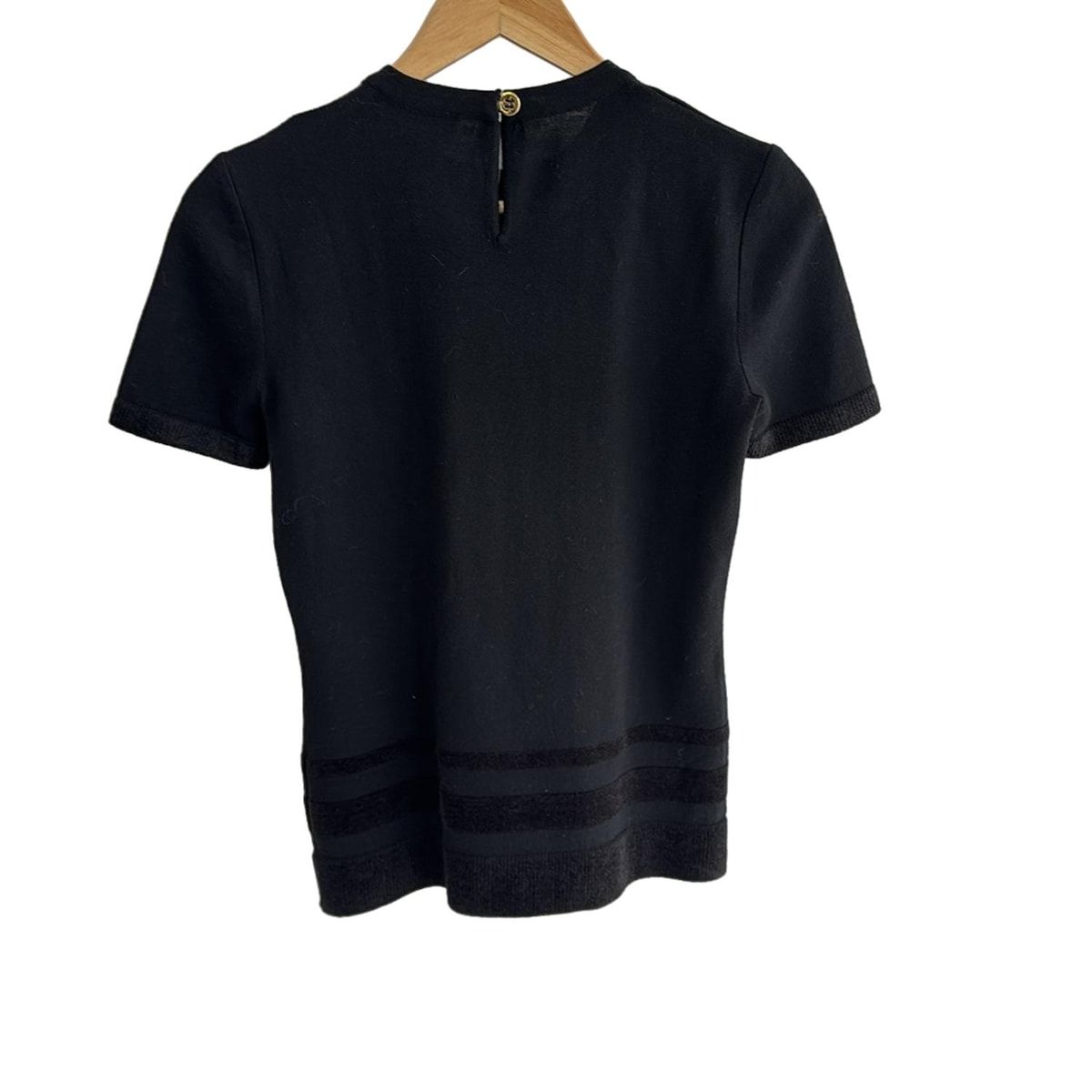 Salvatore Ferragamo - FERRAGAMO/SalvatoreFerragamo(サルバトーレフェラガモ) 半袖セーター サイズM レディース美品  - ベージュ FERRAGAMO/SalvatoreFerragamo(サルバトーレフェラガモ) 半袖