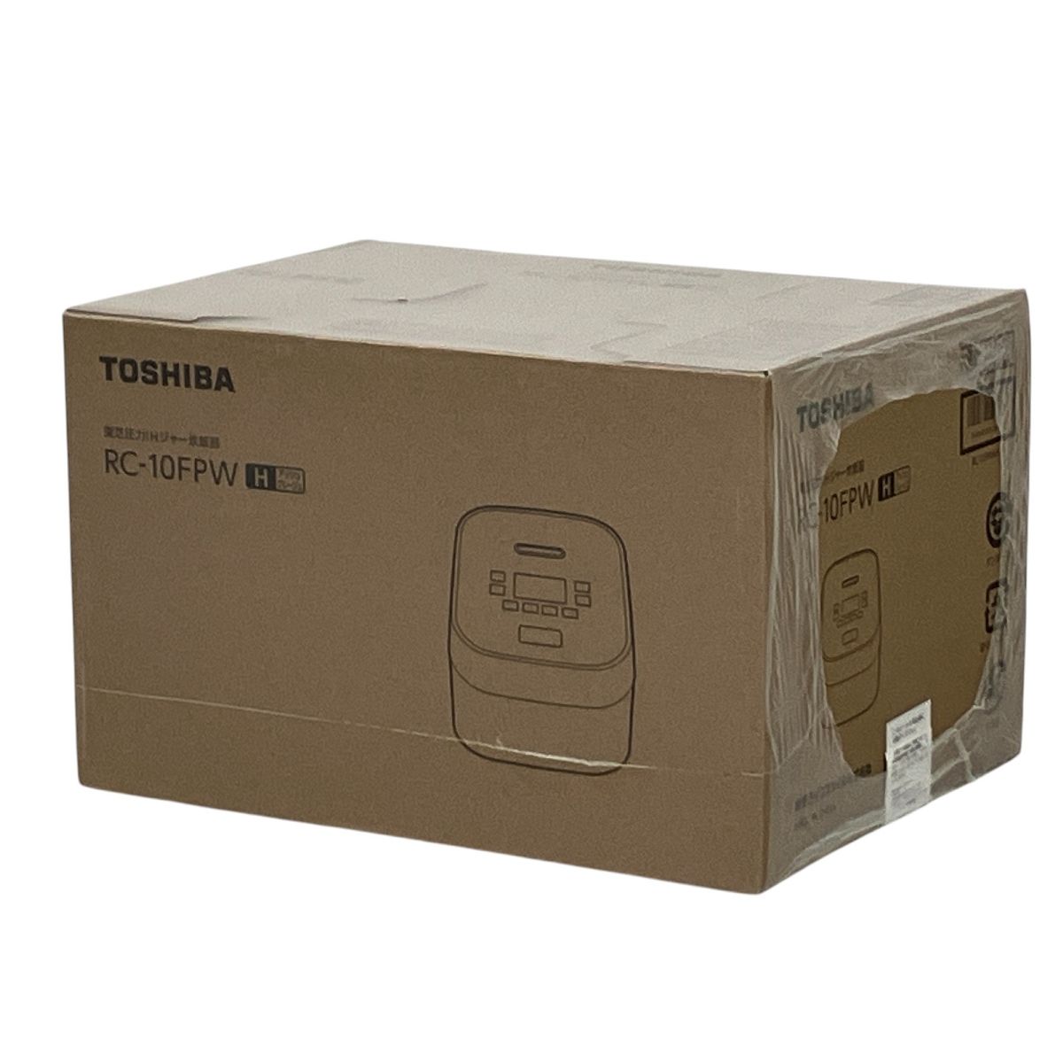 ♥ TOSHIBA RC-10FPW 圧力IHジャー炊飯器 東芝 アッシュグレー 5.5合炊き 製 家電 N10429781