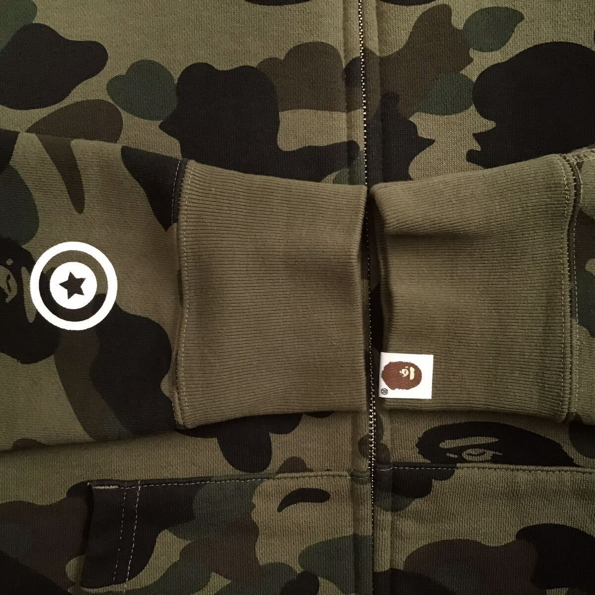 1st camo green タイガー パーカー Sサイズ Tiger full zip hoodie a  
