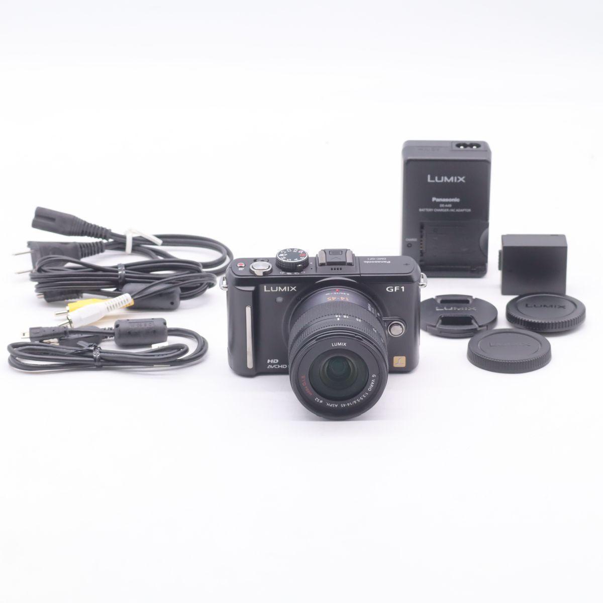 Panasonic GF1 レンズキット 14-45mm F3.5-5.6標準ズームレンズ付属 エスプリブラック DMC-GF1K-K 227
