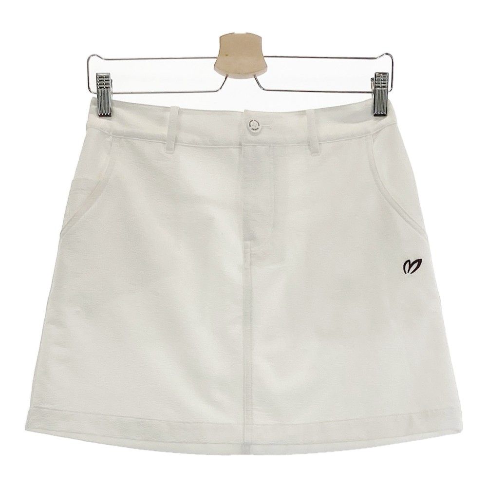 サイズ：0 MASTER BUNNY EDITION マスターバニーエディション 2022年モデル シアサッカー スカート ホワイト系 [240101309304]# ゴルフウェア レディース ストスト